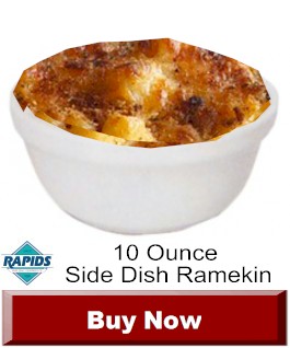 10 ounce individual casserole ramekin dish from Rapids Wholesale
