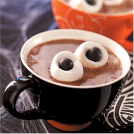 Ogre Eyes Hot Chocolate - Halloween Drink Ideas for your Restaurant and bar
