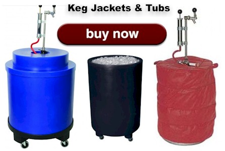 keg jackets, insulated keg blankets, keg tubs and buckets