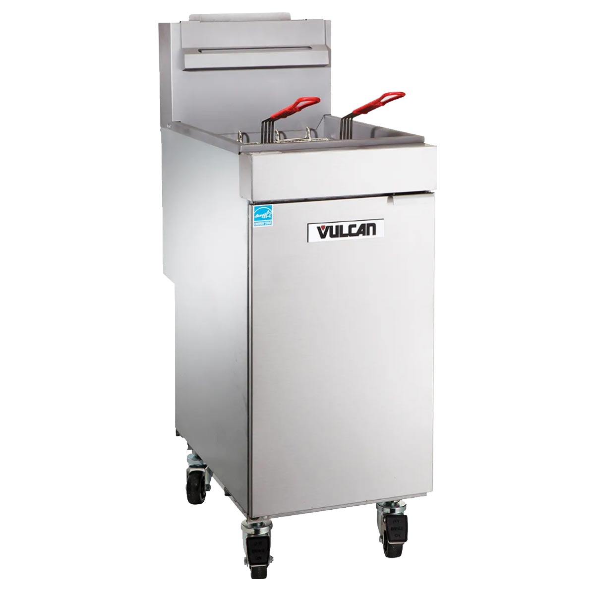 Vulcan Single Tank Gas Floor Fryer with 2 baskets
