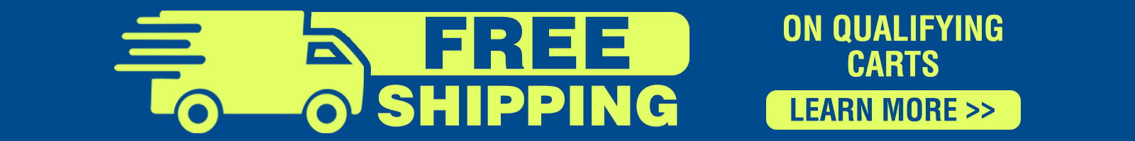 Free Shipping on Qualifying Carts