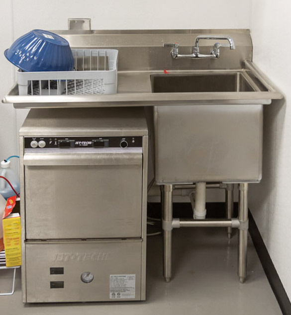 The Undercounter Type Dishwasher in TRIO Entertainment Center Project by Rapids Contract & Design