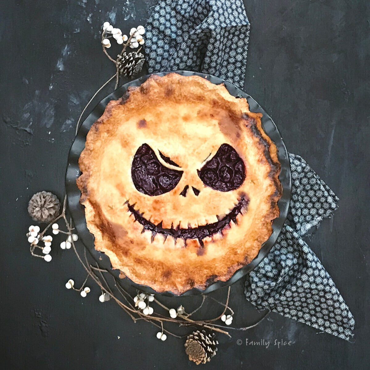 Halloween Pie | Cherry Balsamic Pie