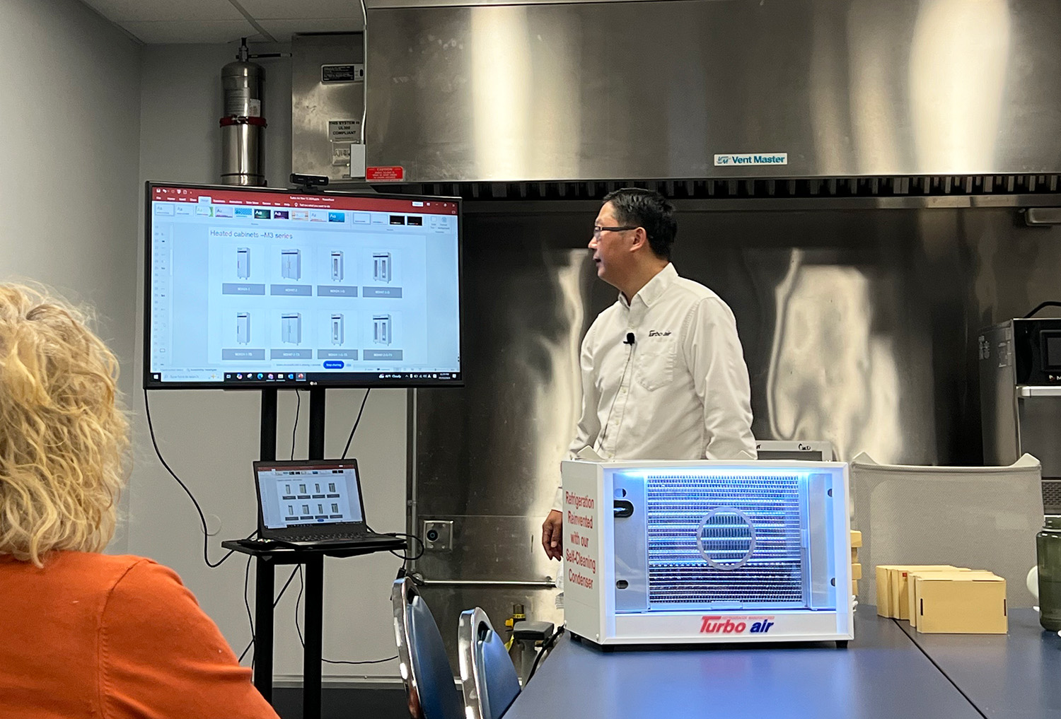 Turbo Air Self-Cleaning Condenser displayed